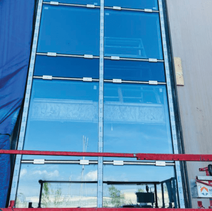 Aluminium Curtain glass