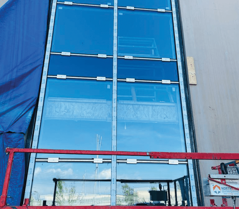 Aluminium Curtain glass