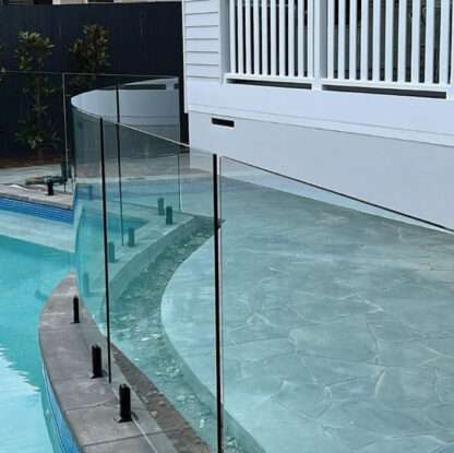 swimming pool fence glass